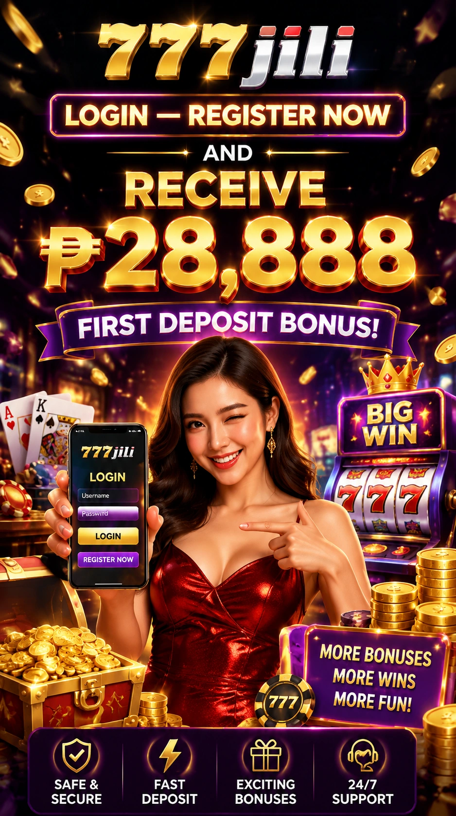 Slot games interface preview